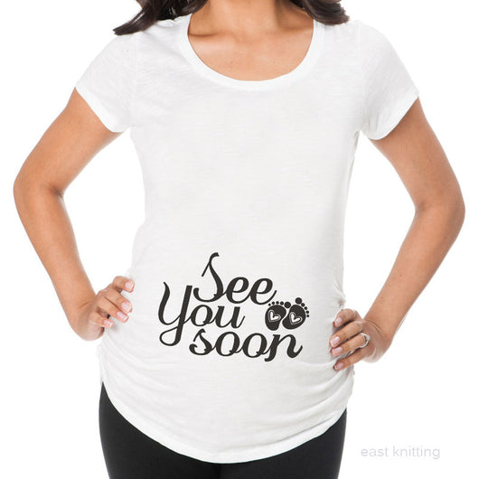 Camisetas Premamá Ajustadas con Diseños Divertidos - Tops Embarazo Mujer - Image 17
