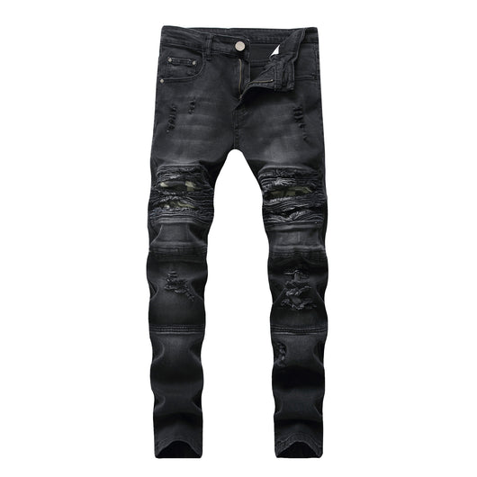 Pantalones Jeans Slim Fit con Rotura en la Rodilla y Stretch para Hombre - Image 3
