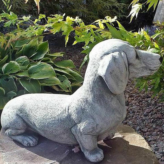 Adornos de Perros para Jardín - Figuras Decorativas de Resina