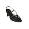 Sandalias Stiletto de Cuero con Red de Piel de Oveja