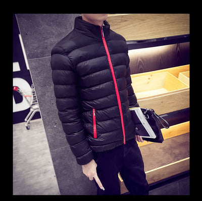 Chaqueta Acolchada de Invierno para Hombre - Corte Moderno y Cuello Alto - Image 13