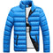Jaqueta Acolchoada Masculina de Inverno - Corte Moderno e Gola Alta