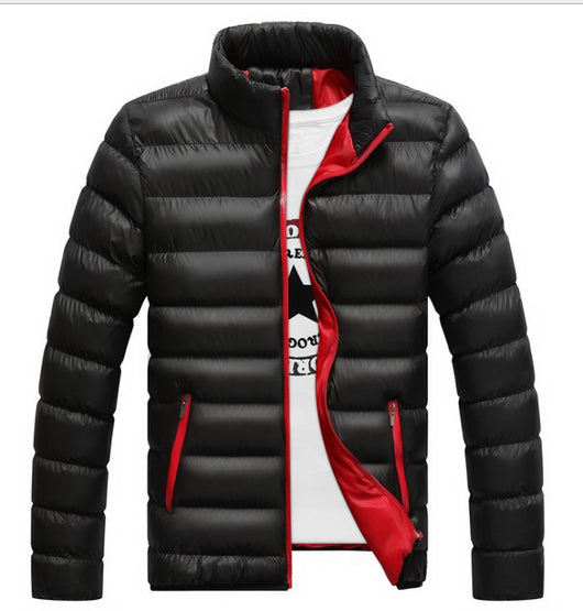 Chaqueta Acolchada de Invierno para Hombre - Corte Moderno y Cuello Alto - Image 6
