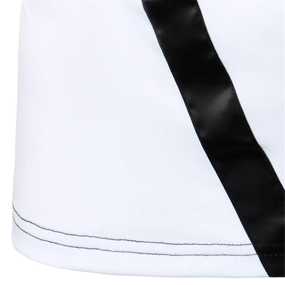 Camiseta Patchwork Casual para Hombre con Cuello Solapa - Verano - Image 5