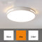 Luminária de Teto Redonda LED Acrílica - Design Moderno Minimalista