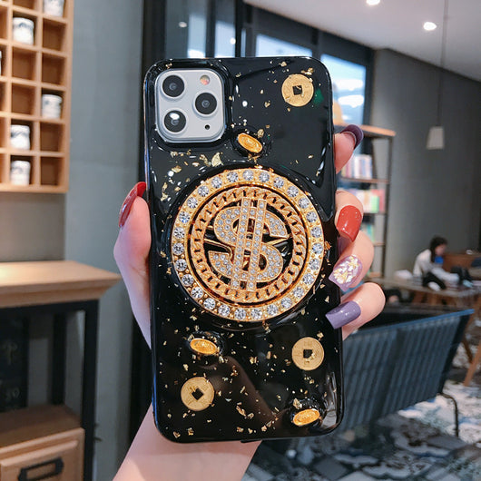 Funda Móvil de Lujo con Diamante Giratorio 3D - Image 14