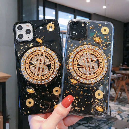 Funda Móvil de Lujo con Diamante Giratorio 3D - Image 16