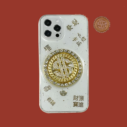 Funda Móvil de Lujo con Diamante Giratorio 3D - Image 2