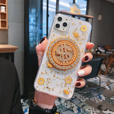 Funda Móvil de Lujo con Diamante Giratorio 3D - Image 5