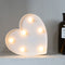 Siempre Encendido Forma De Corazón Blanco