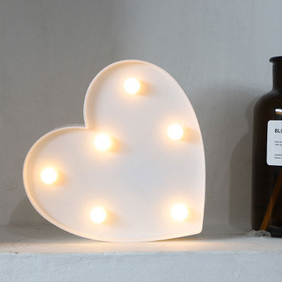 Letras y Números LED Luminosos para Decoración - Lámpara de Batería Romántica - Image 7