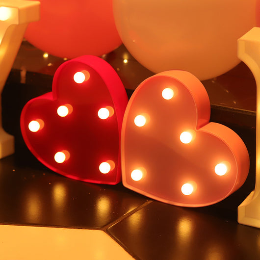 Letras y Números LED Luminosos para Decoración - Lámpara de Batería Romántica - Image 5