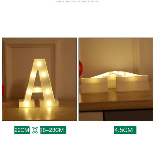 Letras y Números LED Luminosos para Decoración - Lámpara de Batería Romántica - Image 9