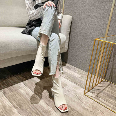 Sandalias Mujer Tacón Cuadrado Punta Cuadrada - Diseño Moderno - Image 13