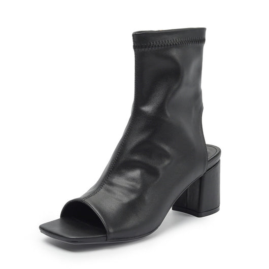 Sandalias Mujer Tacón Cuadrado Punta Cuadrada - Diseño Moderno - Image 5