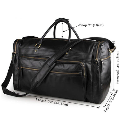 Bolsa de Viaje de Cuero Premium - Capacidad Extra Grande - Image 7