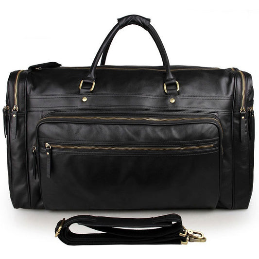 Bolsa de Viaje de Cuero Premium - Capacidad Extra Grande