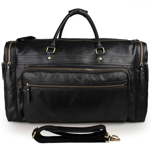 Bolsa de Viaje de Cuero Premium - Capacidad Extra Grande