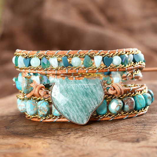 Pulsera de Cuero Trenzado Bohemio Personalizable - Joyería Artesanal - Image 2