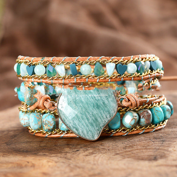 Pulsera de Cuero Trenzado Bohemio Personalizable - Joyería Artesanal