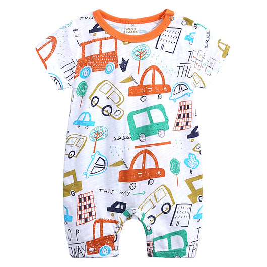Body Bebé Verano Algodón Slub Manga Corta