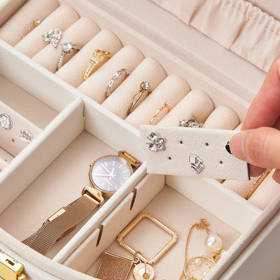 Caja de Joyas de Lujo Multicapa con Cerradura y Cajones - Image 10