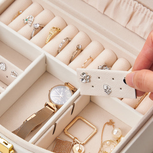 Caja de Joyas de Lujo Multicapa con Cerradura y Cajones - Image 10