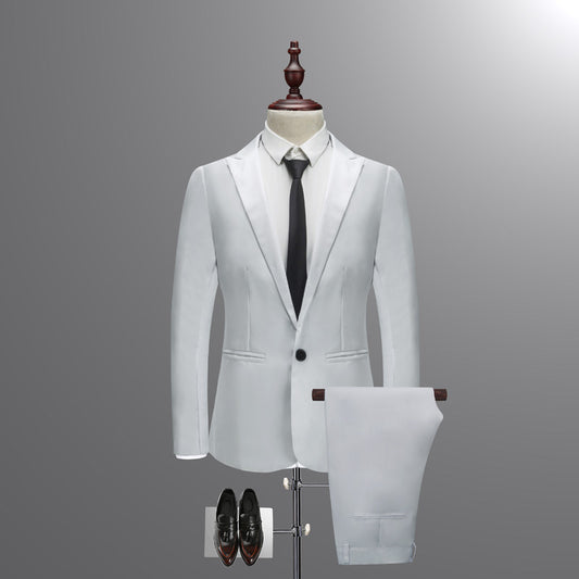 Traje Ejecutivo Coreano Slim Fit Dos Piezas para Hombre - Image 2