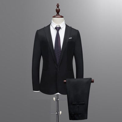 Traje Ejecutivo Coreano Slim Fit Dos Piezas para Hombre - Image 7
