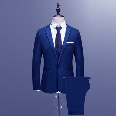 Traje Ejecutivo Coreano Slim Fit Dos Piezas para Hombre - Image 6