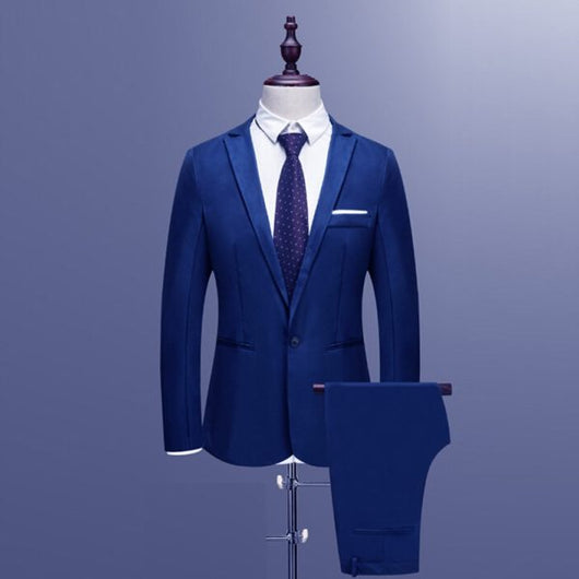 Traje Ejecutivo Coreano Slim Fit Dos Piezas para Hombre - Image 6