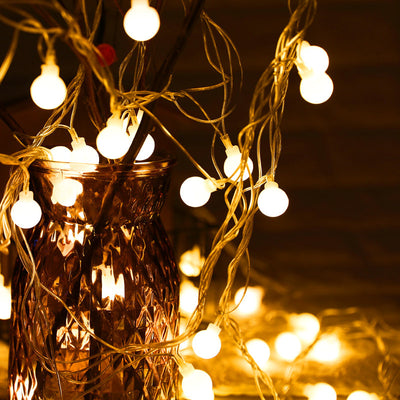 Guirnalda de Luces LED Decorativas con Esferas y Estrellas Parpadeantes - Image 11