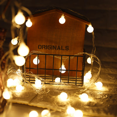 Guirnalda de Luces LED Decorativas con Esferas y Estrellas Parpadeantes - Image 10
