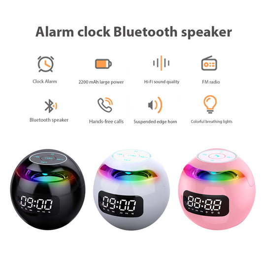 Reloj Despertador Portátil con Altavoz Bluetooth Inalámbrico - Image 8
