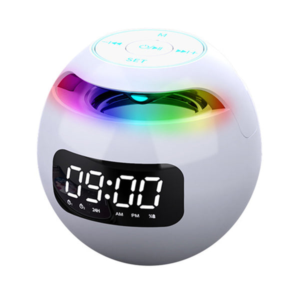Reloj Despertador Portátil con Altavoz Bluetooth Inalámbrico
