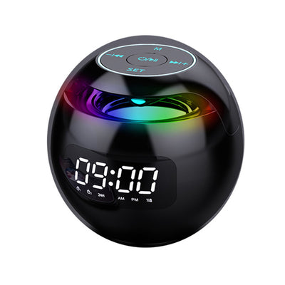 Reloj Despertador Portátil con Altavoz Bluetooth Inalámbrico