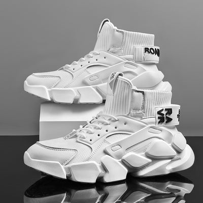 Zapatillas de Baloncesto Altas para Hombre - Diseño Coreano Tendencia - Image 3