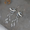 S925 Plateado Retro Simple Design Leaf Long Tassel Literary Earrings Female Temperament Pequeño Swallow Earrings sliver 925silver