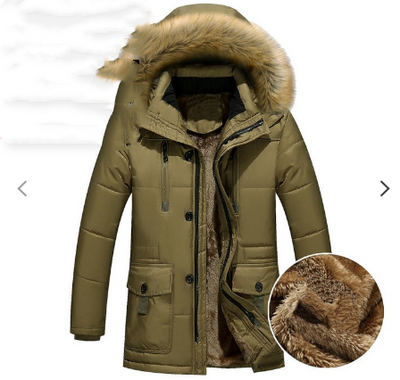 Parka de Invierno para Hombre con Capucha y Relleno de Plumas - Image 10