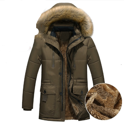 Parka de Invierno para Hombre con Capucha y Relleno de Plumas - Image 11