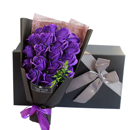 Caja de Regalo Flores de Jabón - 18 Rosas Aromáticas para Día de Madres y Aniversarios - Image 15