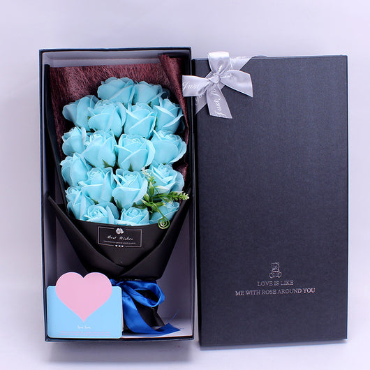 Caja de Regalo Flores de Jabón - 18 Rosas Aromáticas para Día de Madres y Aniversarios - Image 9