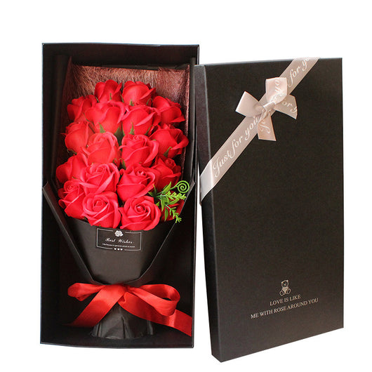 Caja de Regalo Flores de Jabón - 18 Rosas Aromáticas para Día de Madres y Aniversarios - Image 7