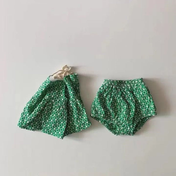 Conjunto de Short y Top Camiseta Crisantemo Infantil