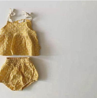 Conjunto de Short y Top Camiseta Crisantemo Infantil - Image 4