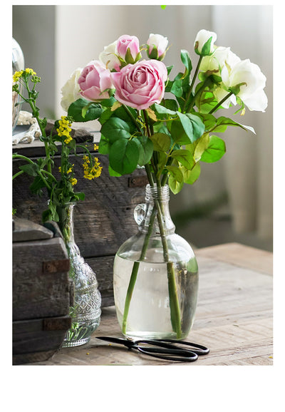 Arreglo Floral Hidropónico con Flores Preservadas para Sala de Estar - Image 17
