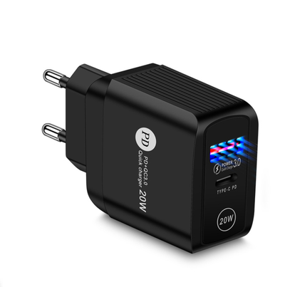 Cargador Rápido 20W para Teléfono Móvil