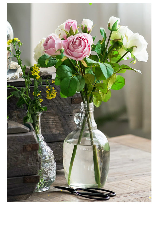 Arreglo Floral Hidropónico con Flores Preservadas para Sala de Estar - Image 2