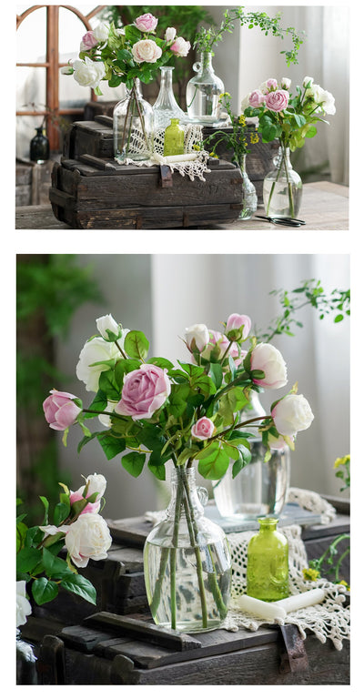 Arreglo Floral Hidropónico con Flores Preservadas para Sala de Estar - Image 10