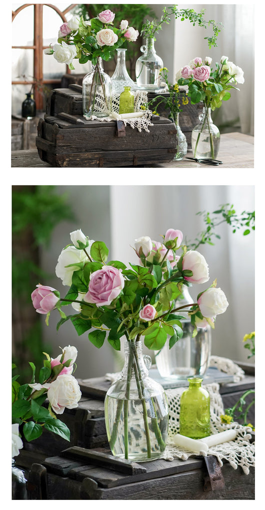 Arreglo Floral Hidropónico con Flores Preservadas para Sala de Estar - Image 10